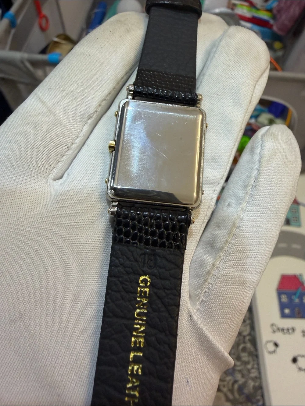 Vintage Alexis Barthelay for Tiffany & Co. 18K Gold & Steel Tank Watch